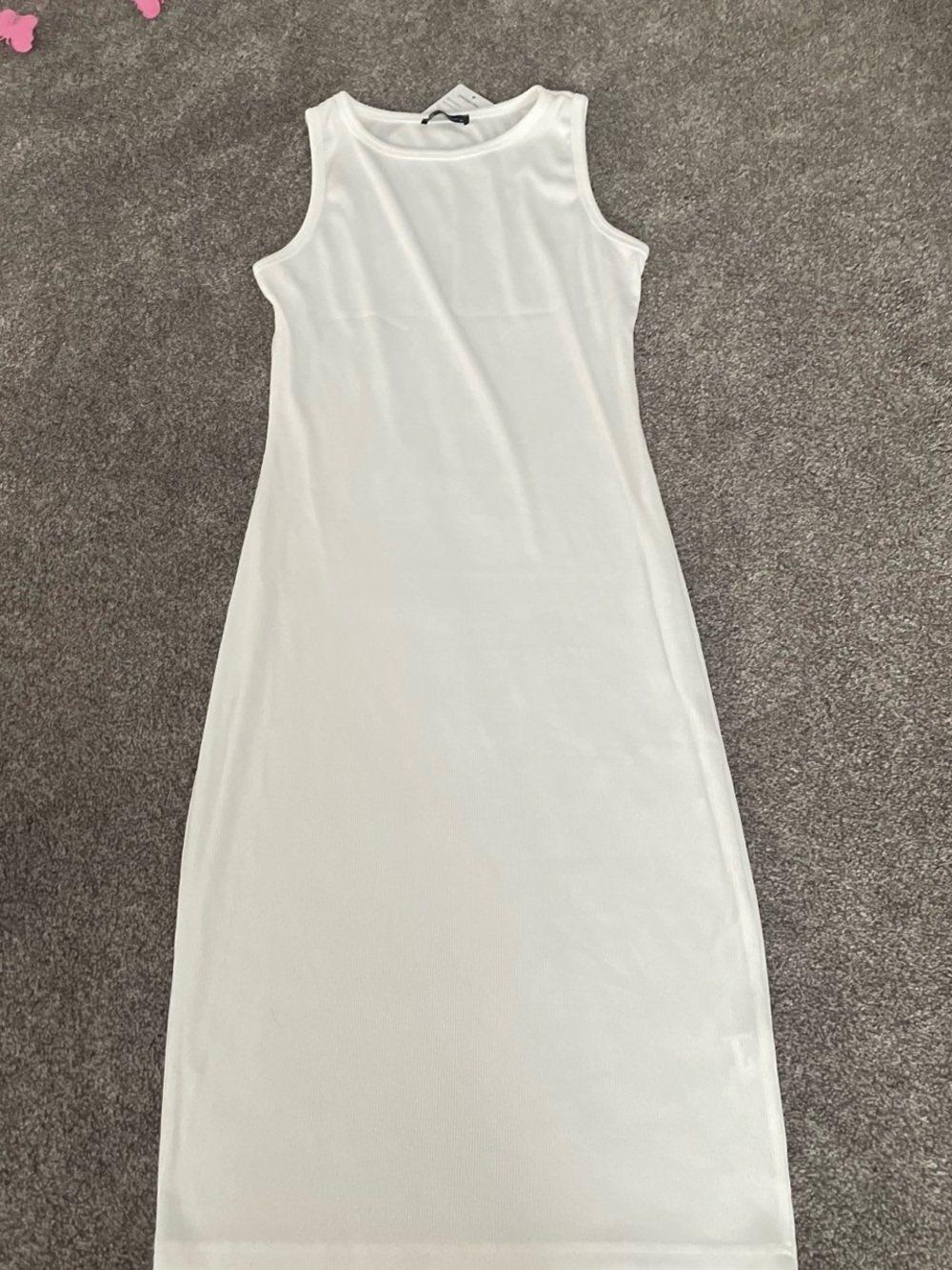 Sleeveless White Maxi Dress - Classic Clean Style